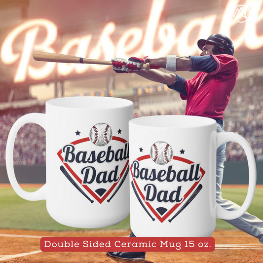 Baseball Dad Sports Coffee Mug